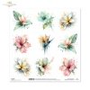 hibiskus, strelicja, plumeria, kwiaty tropikalne, egzotyka, natura, akwarela